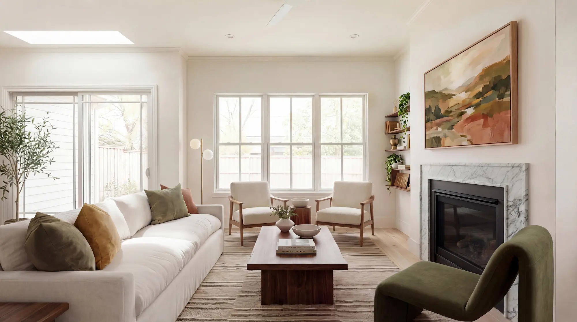 Unit 2 Living Room — New Construction East Austin